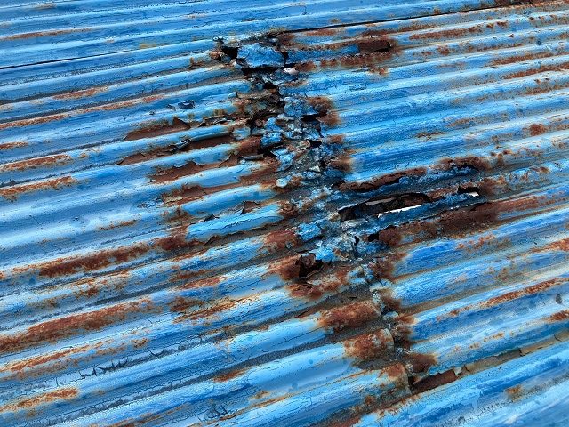 トタン屋根のサビ腐食